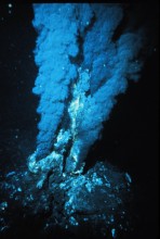 4. Black Smoker, Mid-ocean Ridge Hydrothermal Vent, Atlantic Ocean. Photo Credit: P. Rona, National Oceanic and Atmospheric Administration Photo Library (http://www.photolib.noaa.gov), OAR/National Undersea Research Program (NURP) Collection, National Oceanic and Atmospheric Administration (NOAA, http://www.noaa.gov), United States Department of Commerce (http://www.commerce.gov), Government of the United States of America.
