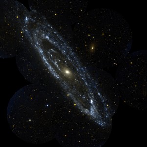 4. The Andromeda Galaxy. Photo Credit: Galaxy Evolution Explorer (http://www.galex.caltech.edu), September 2003; National Aeronautics and Space Administration (NASA, http://www.nasa.gov, Government of the United States of America)/Jet Propulsion Laboratory (JPL, http://www.jpl.nasa.gov)/California Institute of Technology, United States of America.
