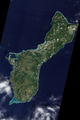 9. The Philippine Sea, Territory of Guam, United States of America (USA), and the Western Pacific Ocean, December 30, 2011, As Seen From the NASA Earth Observing-1 (EO-1) Satellite. Photo Credit: National Aeronautics and Space Administration (NASA, http://www.nasa.gov), Government of the United States of America.