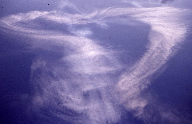 Very Strange Clouds in the Gulf of Mexico (Central), 1991. Photo Credit: Personnel of NOAA Ship MT. MITCHELL 1991; National Oceanic and Atmospheric Administration Photo Library (http://www.photolib.noaa.gov, theb3083), Historic C&GS Collection, National Oceanic and Atmospheric Administration (NOAA, http://www.noaa.gov), United States Department of Commerce (http://www.commerce.gov), Government of the United States of America (USA).