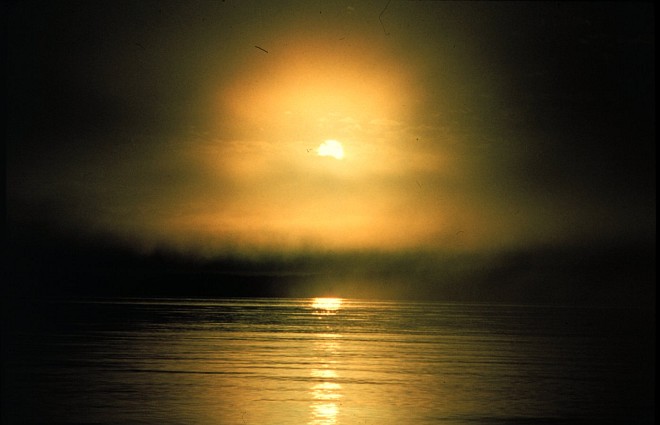 Clouds and Coastline Fog Cannot Hide This Beautiful Sunrise, 1979, Mendocino, State of California, USA. Photo Credit: Lieutenant Linda Mezger, NOAA Corps; National Oceanic and Atmospheric Administration Photo Library (http://www.photolib.noaa.gov, theb1447), Historic C&GS Collection, National Oceanic and Atmospheric Administration (NOAA, http://www.noaa.gov), United States Department of Commerce (http://www.commerce.gov), Government of the United States of America (USA).