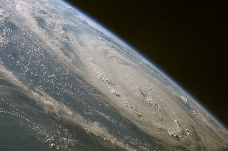 9. Another View of Destructive Hurricane Felix Over the Caribbean Sea, September 3, 2007 at 11:40:10.980 GMT. As Seen From the International Space Station (Expedition 15). Photo Credit: NASA; ISS015-E-25058, Hurricane Felix, Eye, Bands of wind, Bands of rain (Rainbands), Caribbean Sea, International Space Station (Expedition Fifteen); Image Science and Analysis Laboratory, NASA-Johnson Space Center. 'Astronaut Photography of Earth - Display Record.' >http://eol.jsc.nasa.gov/scripts/sseop/photo.pl?mission=ISS015&roll=E&frame=25058<; National Aeronautics and Space Administration (NASA, http://www.nasa.gov), Government of the United States of America (USA).
