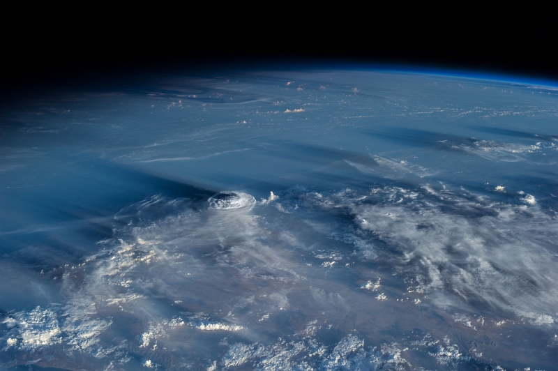 2. Clouds and Shadows: May 5, 2013 at 14:33:17 GMT, As Seen From the International Space Station (Expedition 35), Orbiting Over Al Jumhuriyah al Yamaniyah -- Republic of Yemen at Latitude (LAT): 15.2, Longitude (LON): 45.2, Altitude (ALT): 221 Nautical Miles, Sun Azimuth (AZI): 285 degrees, Sun Elevation Angle (ELEV): 9 degrees. Photo Credit: NASA; ISS035-E-34689, Near East, Middle East, International Space Station (Expedition Thirty-Five); Image Science and Analysis Laboratory, NASA-Johnson Space Center. "Astronaut Photography of Earth - Display Record." <http://eol.jsc.nasa.gov/scripts/sseop/photo.pl?mission=ISS035&roll=E&frame=34689>; National Aeronautics and Space Administration (NASA, http://www.nasa.gov), Government of the United States of America (USA).