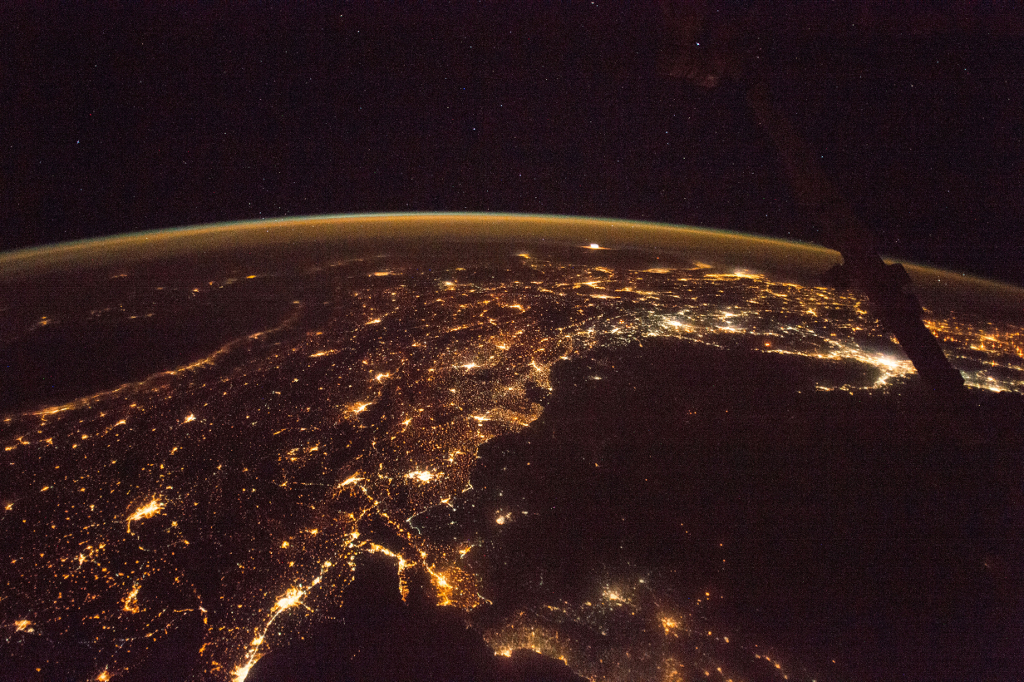 Photoset 1, Photograph 5. November 12, 2017 at 21:37:15 GMT, ISS053-E-218009, As Seen From the International Space Station (Expedition 53), Latitude: 34.1, Longitude: 32.7, Altitude: 215 Nautical Miles, Sun Azimuth: 3 degrees, Sun Elevation Angle: -74 degrees. Photo Credit: NASA; ISS053-E-218009, International Space Station (Expedition 53); Image courtesy of the Earth Science and Remote Sensing Unit, NASA Johnson Space Center, https://eol.jsc.nasa.gov. National Aeronautics and Space Administration (NASA, http://www.nasa.gov), Government of the United States of America (USA).