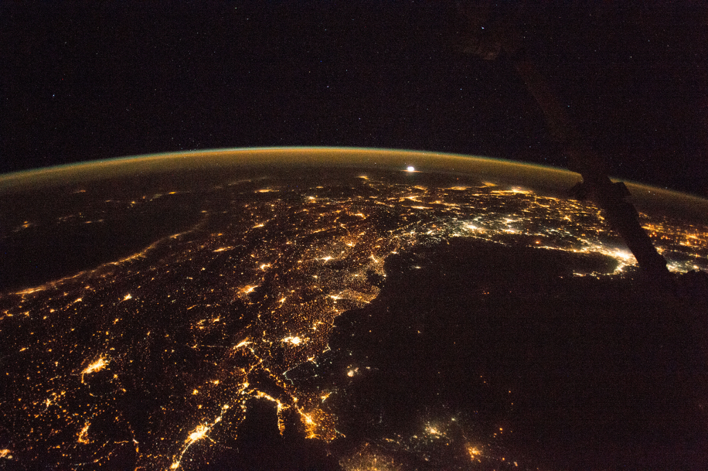 Photoset 1, Photograph 9. November 12, 2017 at 21:37:19 GMT, ISS053-E-218013, As Seen From the International Space Station (Expedition 53), Latitude: 34.3, Longitude: 32.9, Altitude: 215 Nautical Miles, Sun Azimuth: 4 degrees, Sun Elevation Angle: -74 degrees. Photo Credit: NASA; ISS053-E-218013, International Space Station (Expedition 53); Image courtesy of the Earth Science and Remote Sensing Unit, NASA Johnson Space Center, https://eol.jsc.nasa.gov. National Aeronautics and Space Administration (NASA, http://www.nasa.gov), Government of the United States of America (USA).