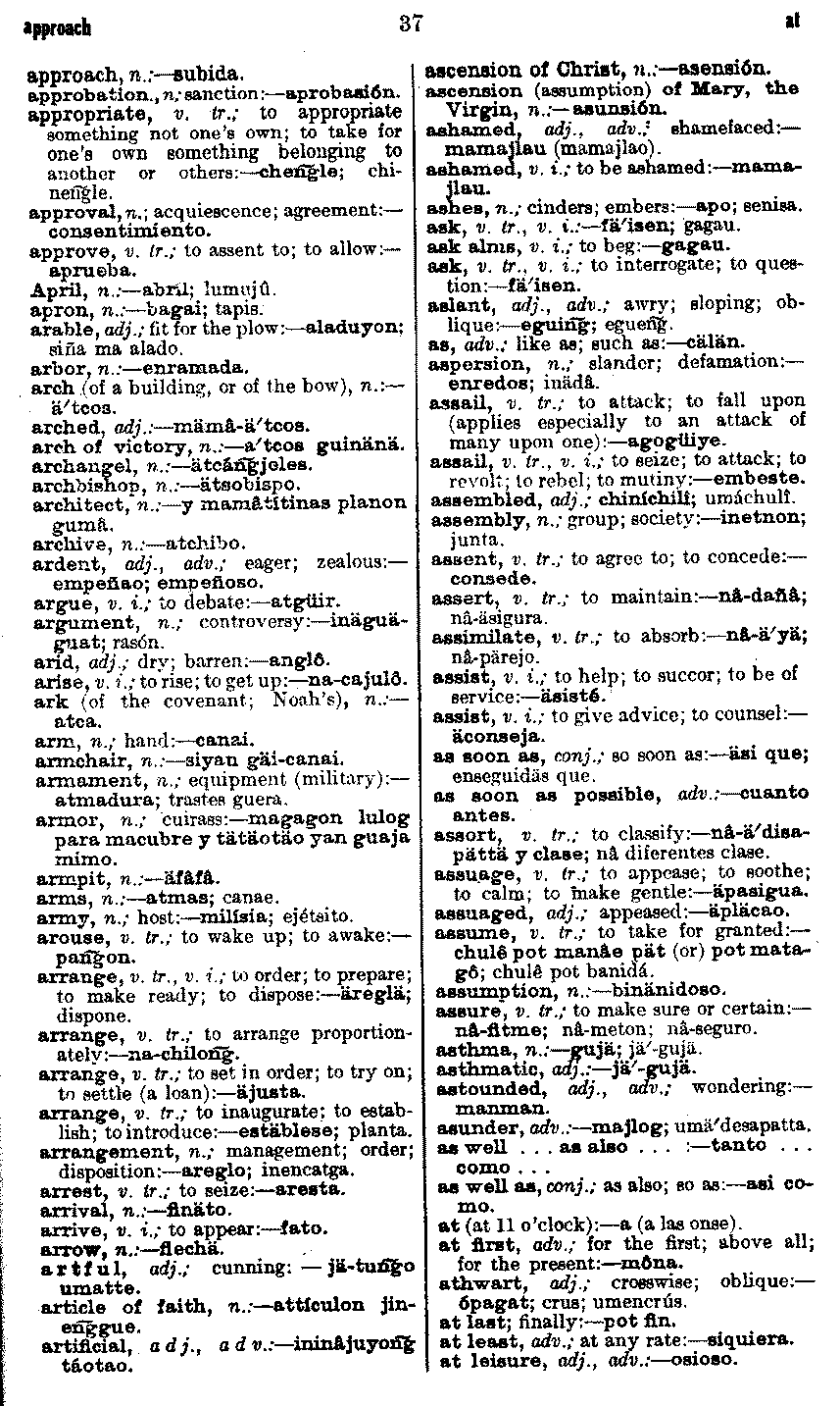 ChamorroBible.org - Dictionary and Grammar of the Chamorro Language of the  Island of Guam, by Edward R. von Preissig, Ph.D