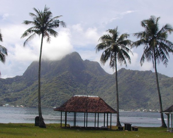 Pago Pago Harbor and Rainmaker Mountain, American Somoa (USA). Photo Credit: "American Samoa Observatory, Trip to Tula", Samoa Observatory Cape Matatula, American Samoa (http://www.cmdl.noaa.gov/obop/smo), Climate Monitoring and Diagnostics Laboratory (http://www.cmdl.noaa.gov), National Oceanic and Atmospheric Administration (NOAA, http://www.noaa.gov), United States Department of Commerce (http://www.commerce.gov), Government of the United States of America.