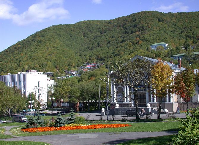 A Sense of Calmness, of Peacefulness, is Conveyed by this Charming View of the Park and Its Surroundings in Vladivostok, Kamchatka Peninsula, Rossiyskaya Federatsiya - Russian Federation (Russia). Photo Credit: Dr. Igor Smolyar, NODC, NOAA; National Oceanic and Atmospheric Administration Photo Library (http://www.photolib.noaa.gov, mvey0722), Small World Collection, NOAA Central Library, National Oceanic and Atmospheric Administration (NOAA, http://www.noaa.gov), United States Department of Commerce (http://www.commerce.gov), Government of the United States of America (USA).