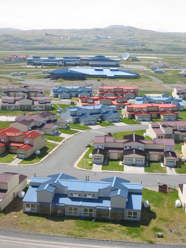 Colorful Houses In Adak - City, Adak Island, Aleutian Islands, State of Alaska, USA. Photo Credit: Kent Sundseth, Alaska Image Library, United States Fish and Wildlife Service Digital Library System (http://images.fws.gov, personal slide), United States Fish and Wildlife Service (FWS, http://www.fws.gov), United States Department of the Interior (http://www.doi.gov), Government of the United States of America (USA).