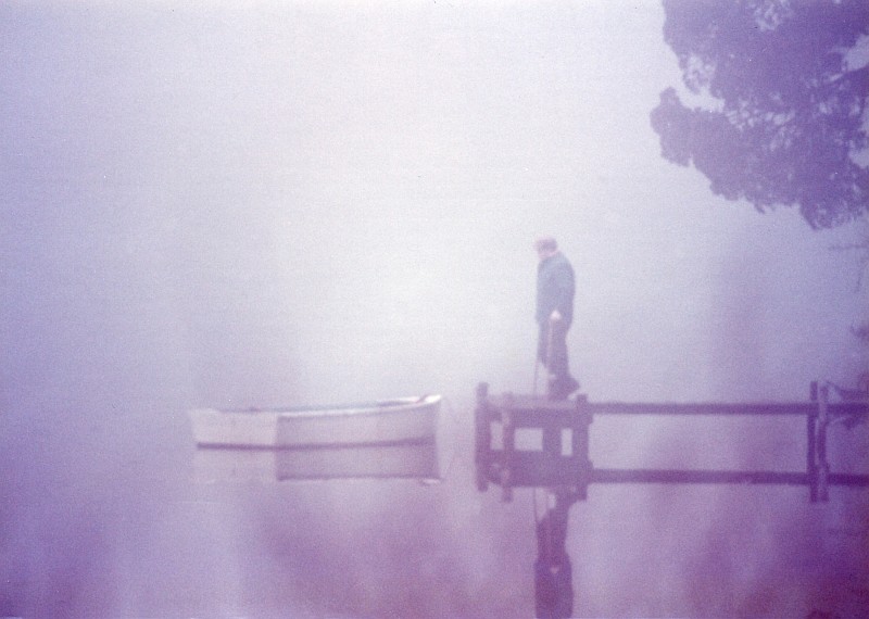 Morning Fog on the Patuxent River Doesn't Stop This Fisherman From Checking His Boat, February 17, 1975, State of Maryland, USA. Photo Credit: Mary Hollinger, NESDIS/NODC biologist, NOAA; National Oceanic and Atmospheric Administration Photo Library (http://www.photolib.noaa.gov, line2658), America's Coastlines Collection, NOAA Central Library, National Oceanic and Atmospheric Administration (NOAA, http://www.noaa.gov), United States Department of Commerce (http://www.commerce.gov), Government of the United States of America (USA).