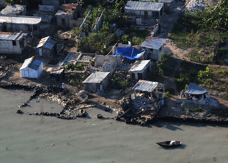 17. Homes In Shambles, January 15, 2010, Port-au-Prince, Republique d'Haiti (Repiblik d' Ayiti) - Republic of Haiti. Photo Credit: Mass Communication Specialist 2nd Class Candice Villarreal, Navy News Service - Eye on the Fleet (http://www.news.navy.mil/view_photos.asp, 100115-N-6247V-195), United States Navy (USN, http://www.navy.mil), United States Department of Defense (DoD, http://www.DefenseLink.mil or http://www.dod.gov), Government of the United States of America (USA).